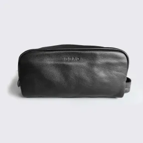 '- LEATHER WASH BAG