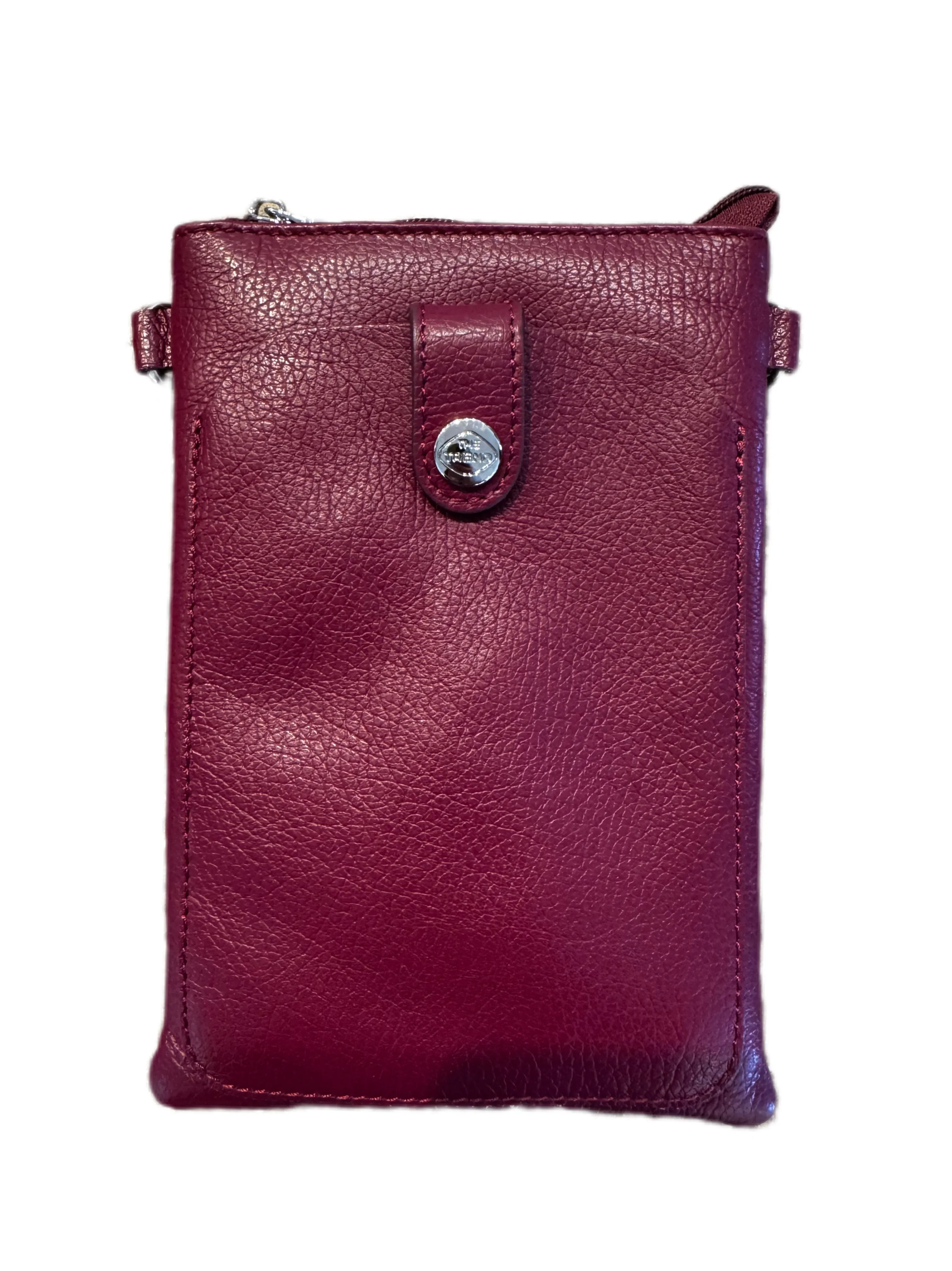 135236 Cesena Rasberry Red Leather Phone Bag