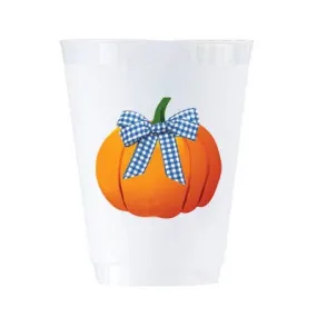 16 oz Shatterproof Cups | Set of 8 | Pumpkin