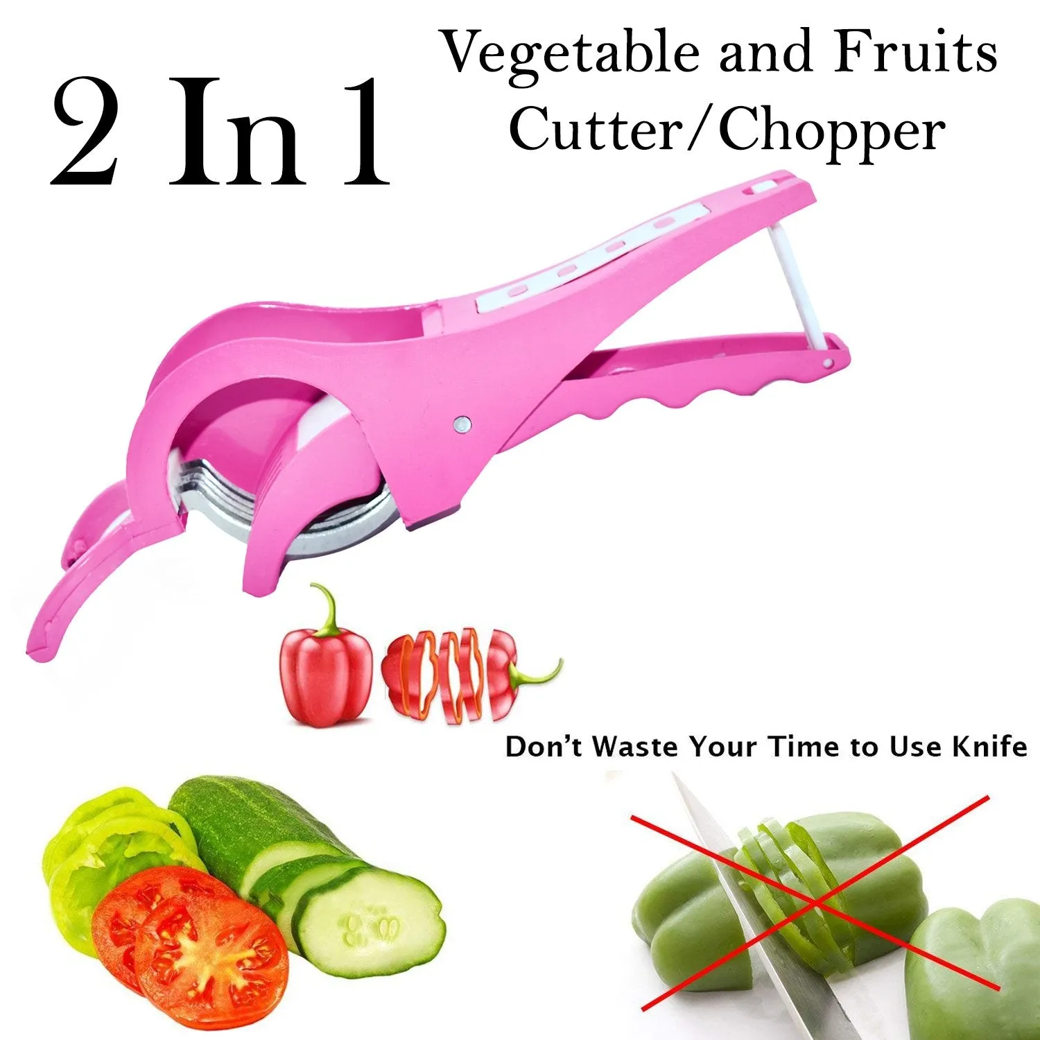 2553 2-in-1 Vegetable and Fruits Cutter / Chopper