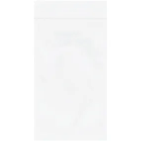 3 x 5" - 2 Mil White Reclosable Poly Bags