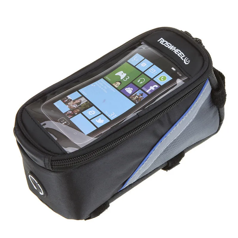 4.8 inch-3 Colors Waterproof Outdoor Cycling Mountain Road MTB Bike Bicycle bag Frame Front Tube Bag for Cell Phone PVC 4.8''