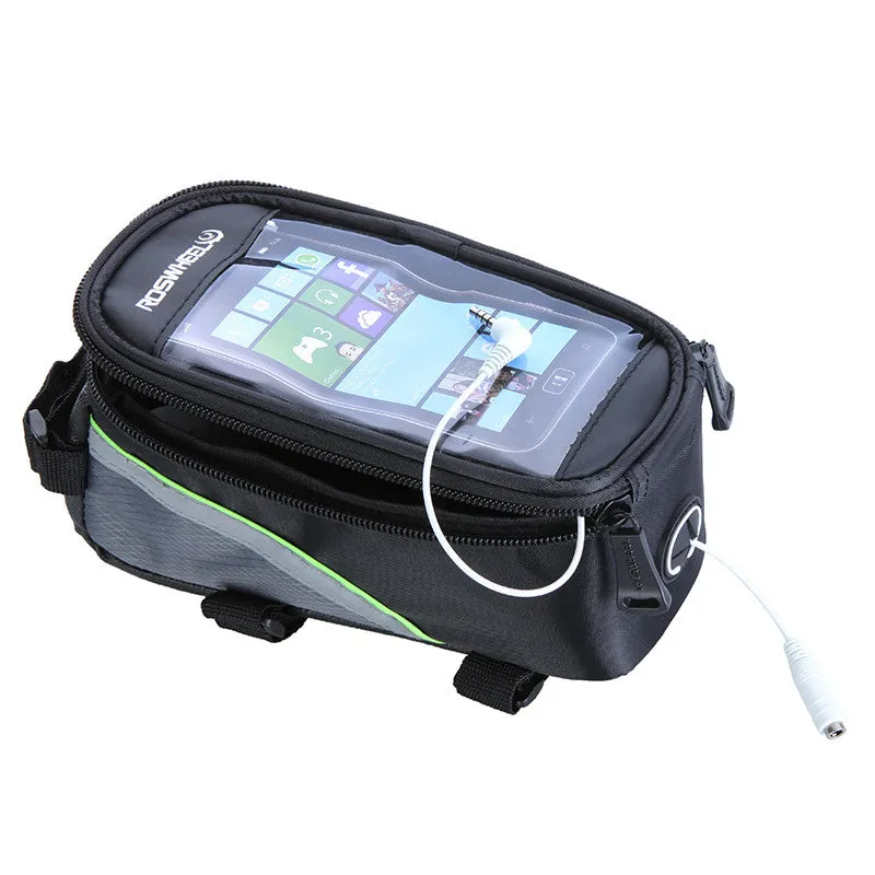 4.8 inch-3 Colors Waterproof Outdoor Cycling Mountain Road MTB Bike Bicycle bag Frame Front Tube Bag for Cell Phone PVC 4.8''