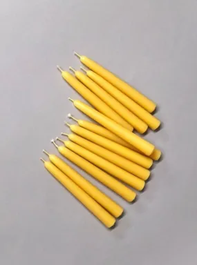 5" Mini Taper / Birthday 100% Beeswax Candles - 12 Pack