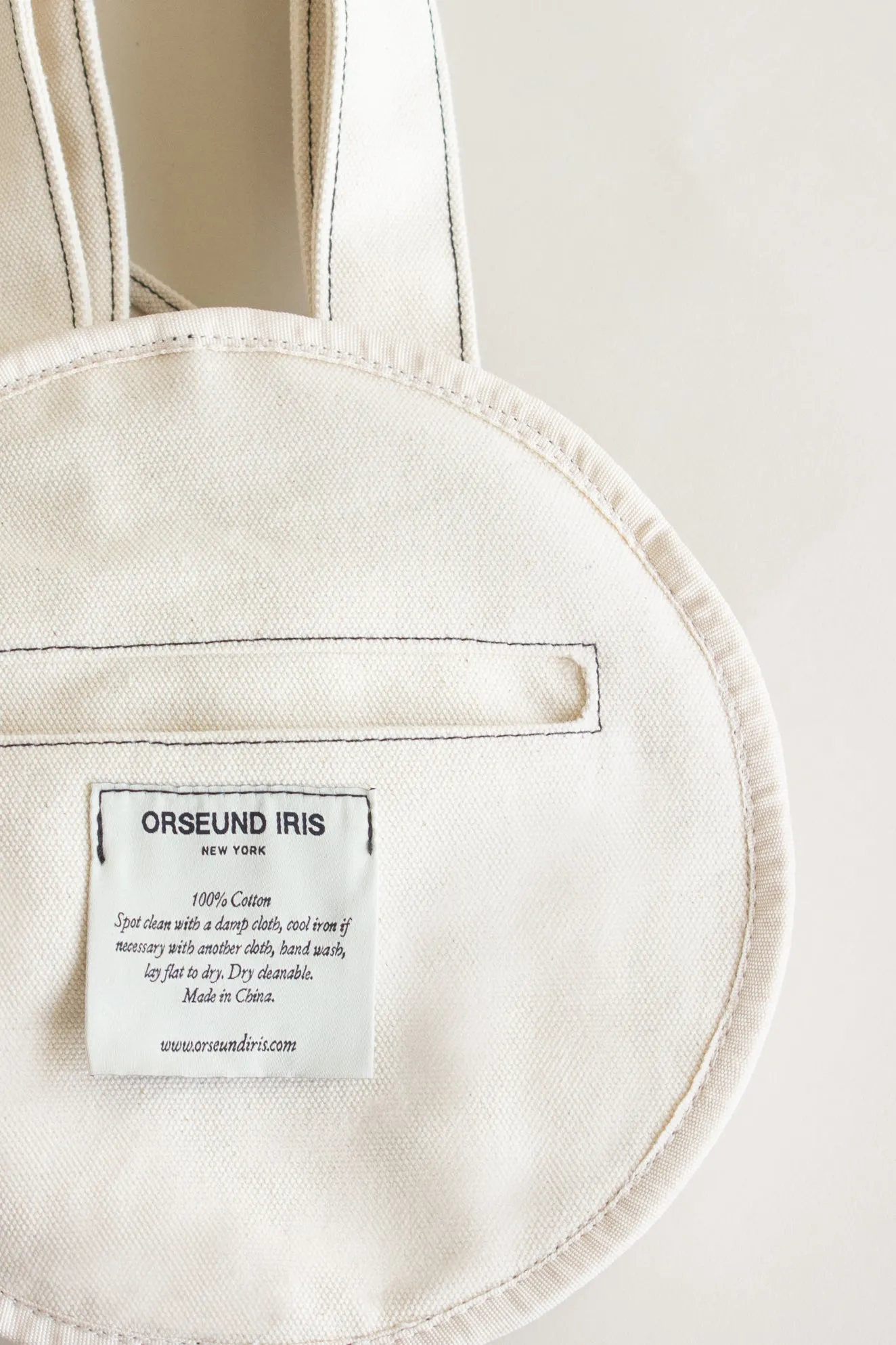 8.5" Mini Canvas Circle Tote