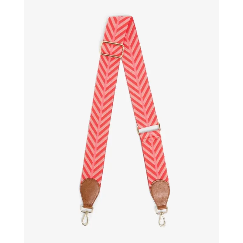 Accent Strap Tan | Coral & Red