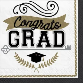 Achievement Is Key Graduation Beverage Napkins (100ct)