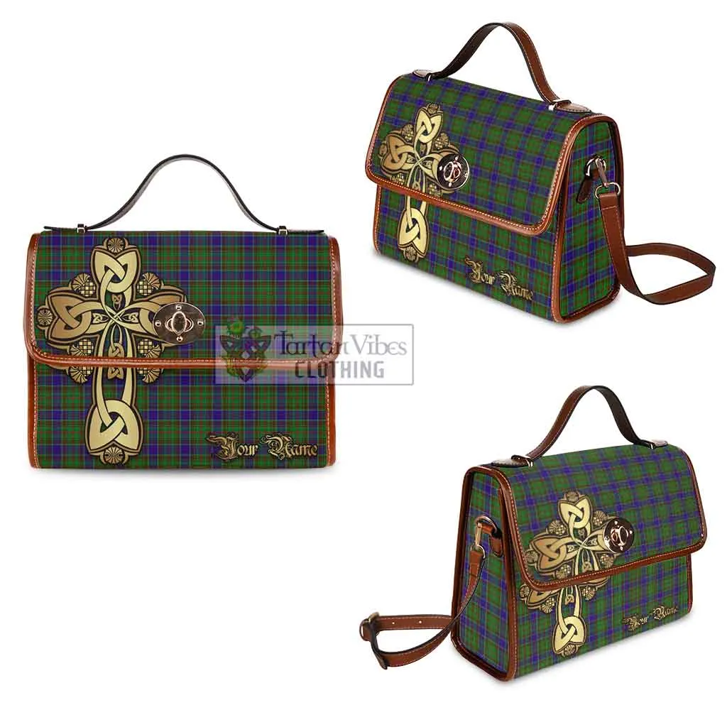 Adam Tartan Waterproof Canvas Bag Golden Thistle Celtic Cross Style