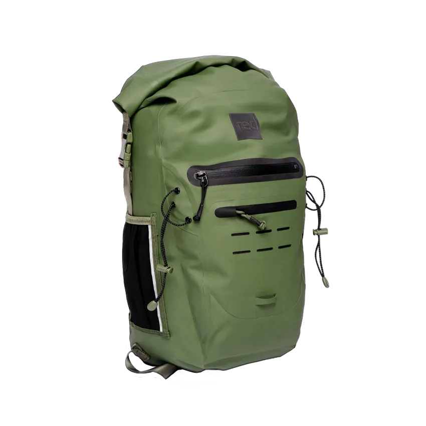 Adventure Waterproof Backpack 30L - Olive Green