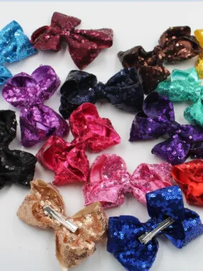 All Blinged Out Sequin Bows  Pack of 12