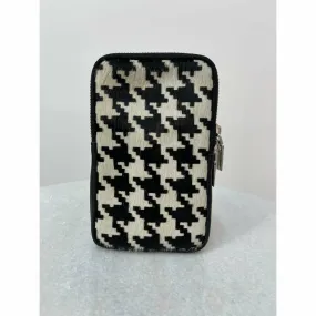 Animal Phone Case Bag in Hounds-Tooth