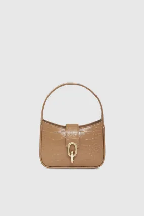 Anine Bing - Mini Cleo Bag in Camel Embossed