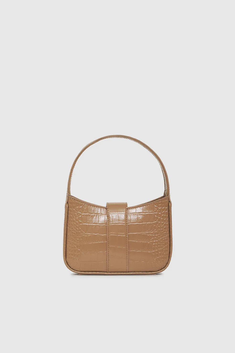 Anine Bing - Mini Cleo Bag in Camel Embossed