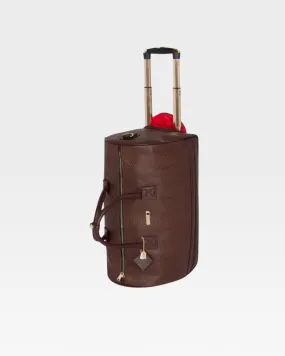 Apollo 1 Rolling Duffle Bag in Chocolate