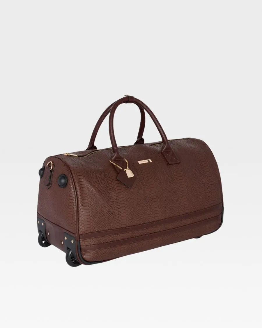 Apollo 1 Rolling Duffle Bag in Chocolate