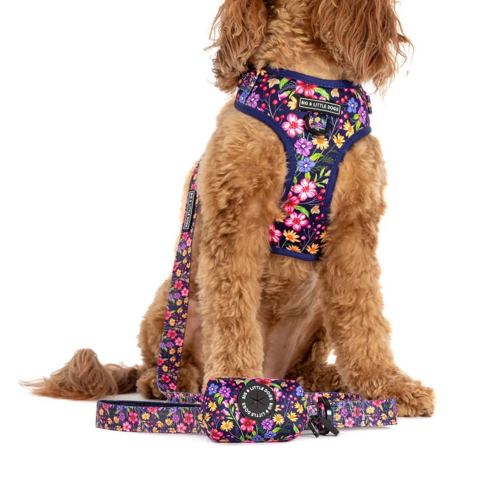 Big & Little Dogs Poop Bag Holder: Petal Paradise