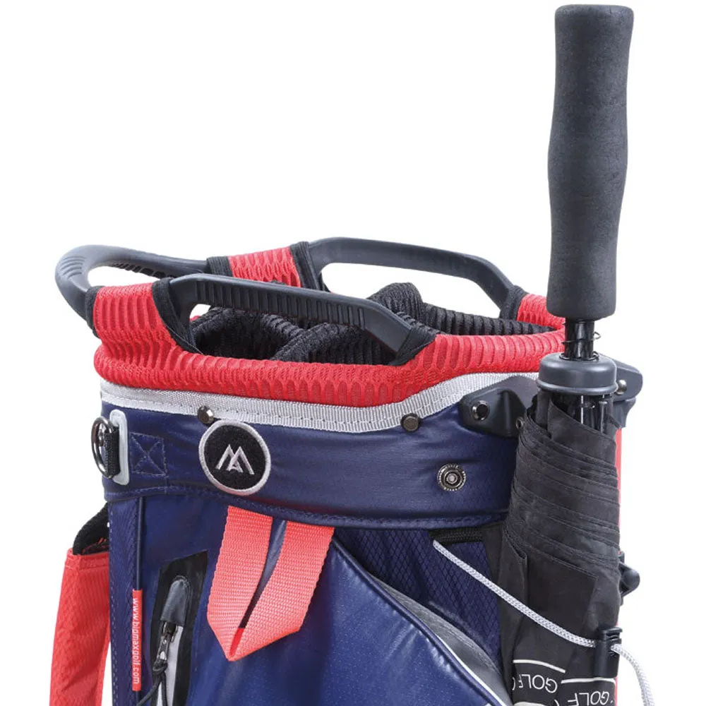 Big Max Aqua 8 Waterproof Stand Bag - Silver/Navy/Red