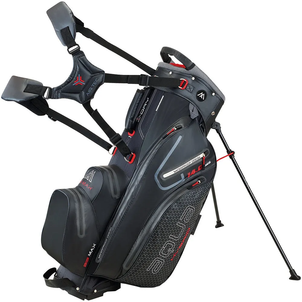 Big Max Aqua Hybrid 2 Waterproof Stand Bag - Black