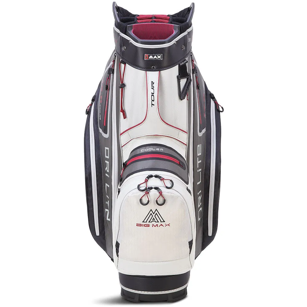 Big Max Dri Lite Tour Cart Bag - White/Grey/Black/Merlot