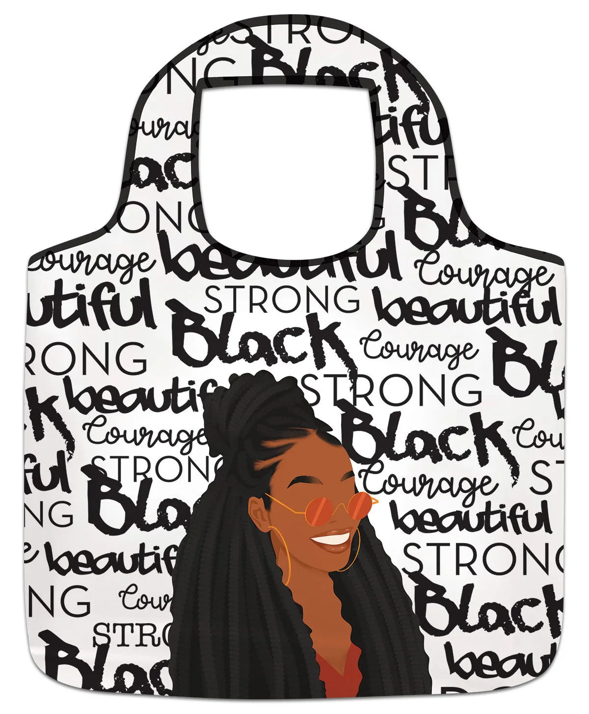 BLACK AND BEAUTIFUL REUSABLE BAG