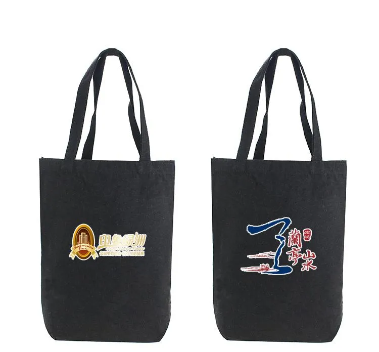 Black Canvas Tote Bag 32*38*10cm