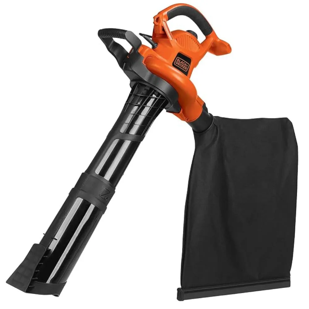 BLACK DECKER BV6600 3-in-1 Electric Leaf Blower-Refurbished with Full Manufacturer Warranty