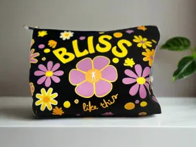 Bliss Like This canvas zip bag