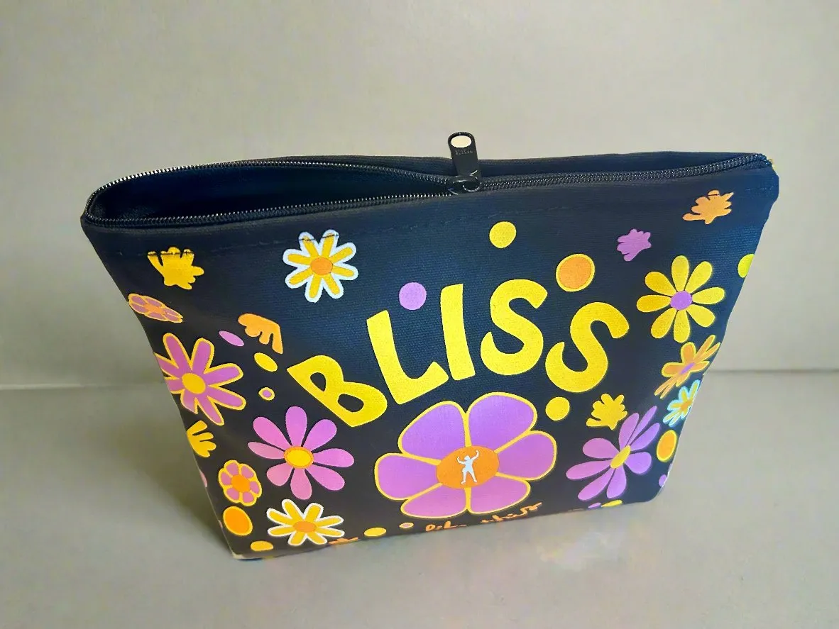 Bliss Like This canvas zip bag