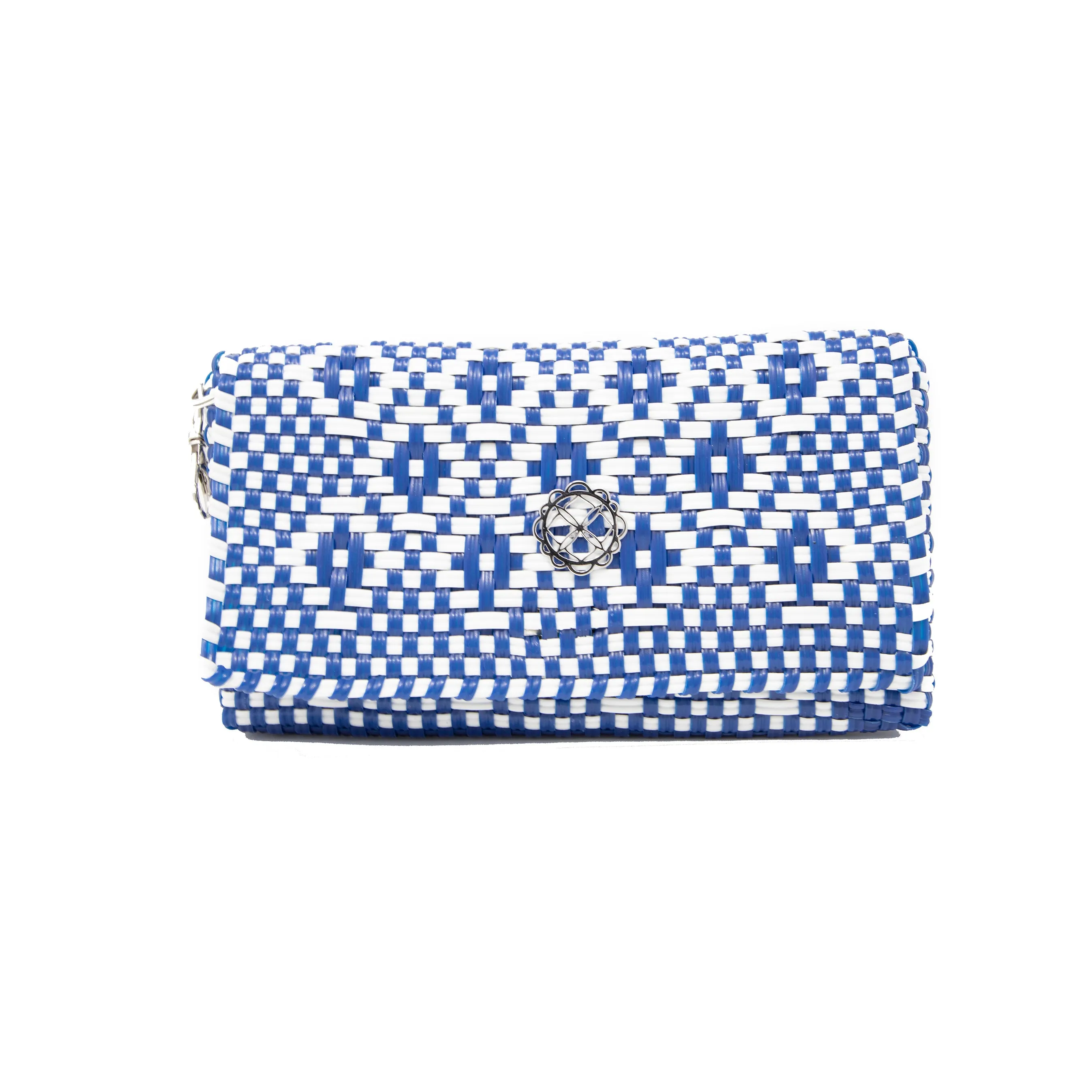 BLUE AZTEC CLUTCH