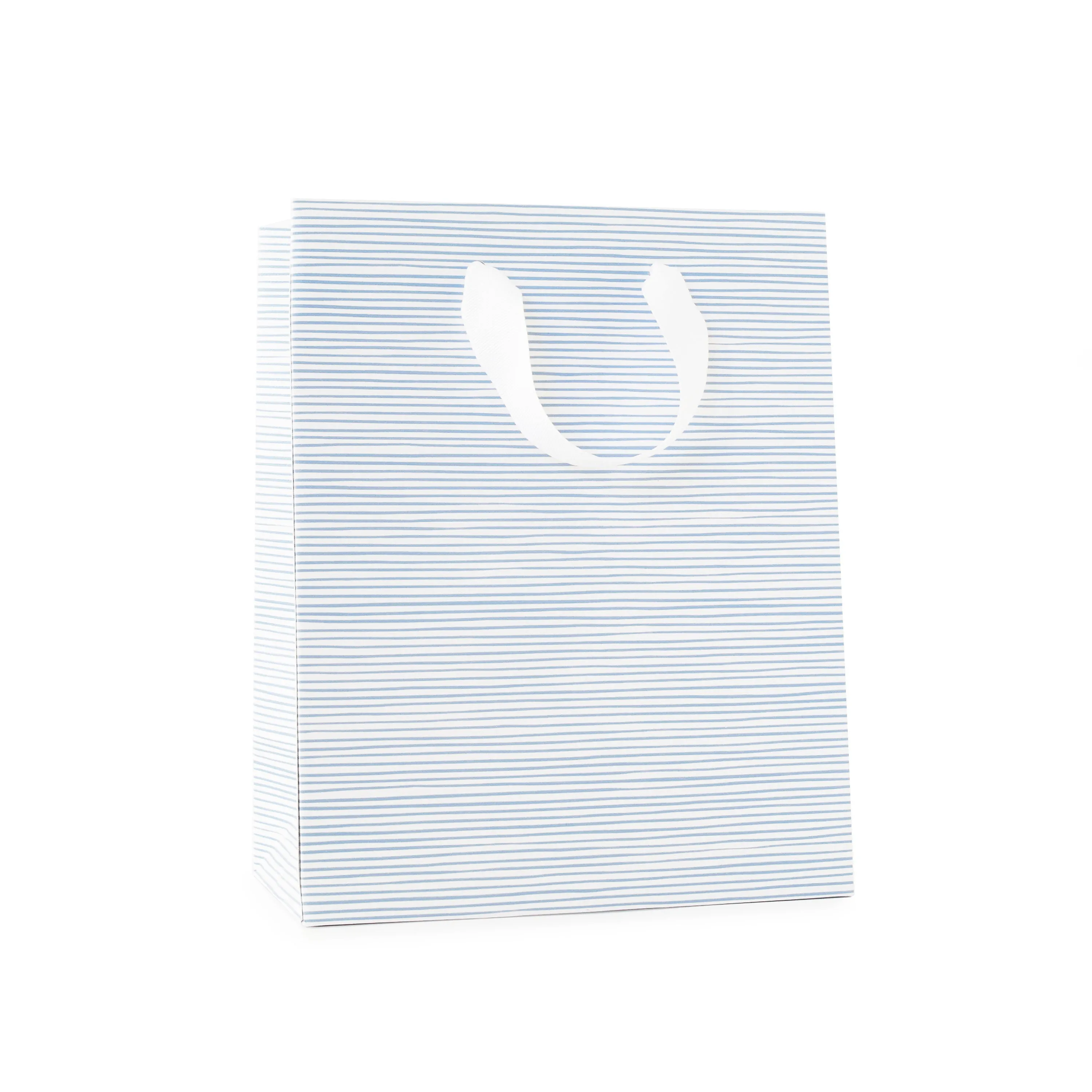 Blue Painted Stripe Gift Bag