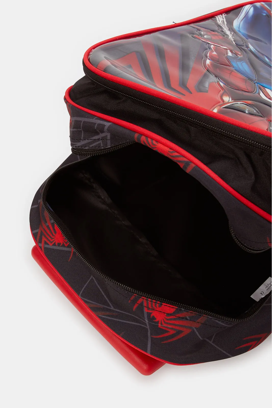 Boys Black And Red Spider-Man Print Trolley Set (16 Inch)