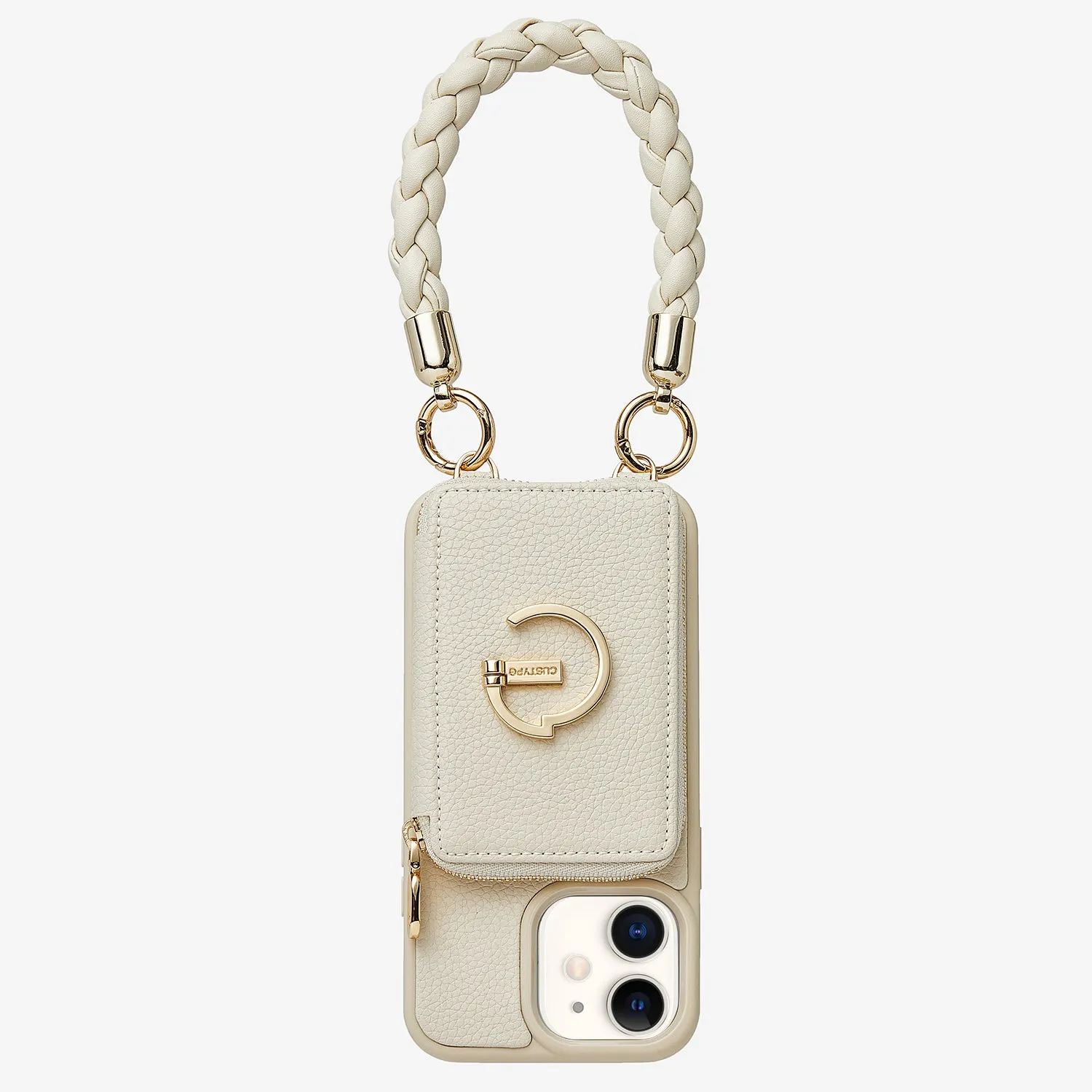 BraidTrend- Rope Style Strap Phone Case in Beige