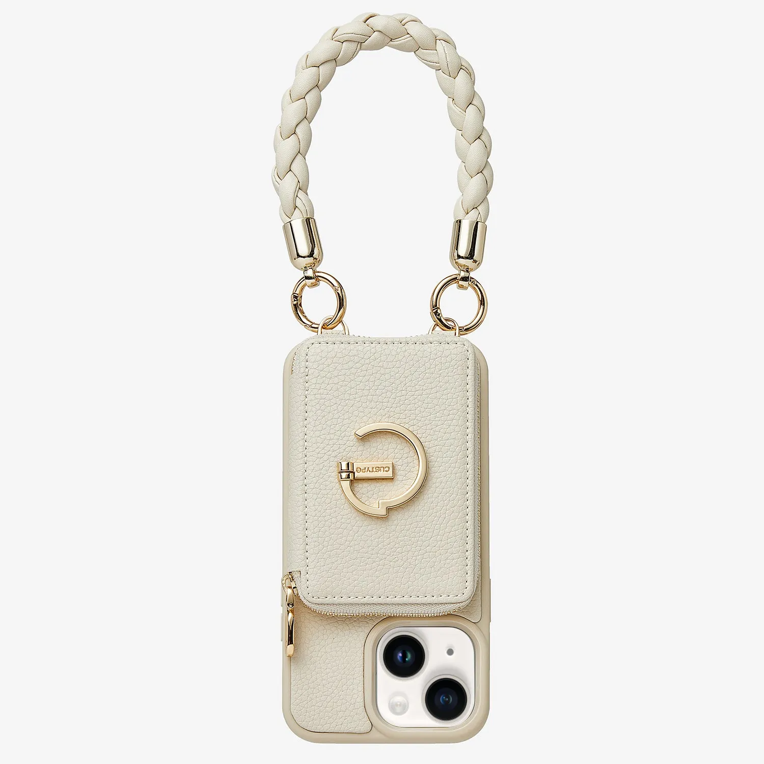 BraidTrend- Rope Style Strap Phone Case in Beige