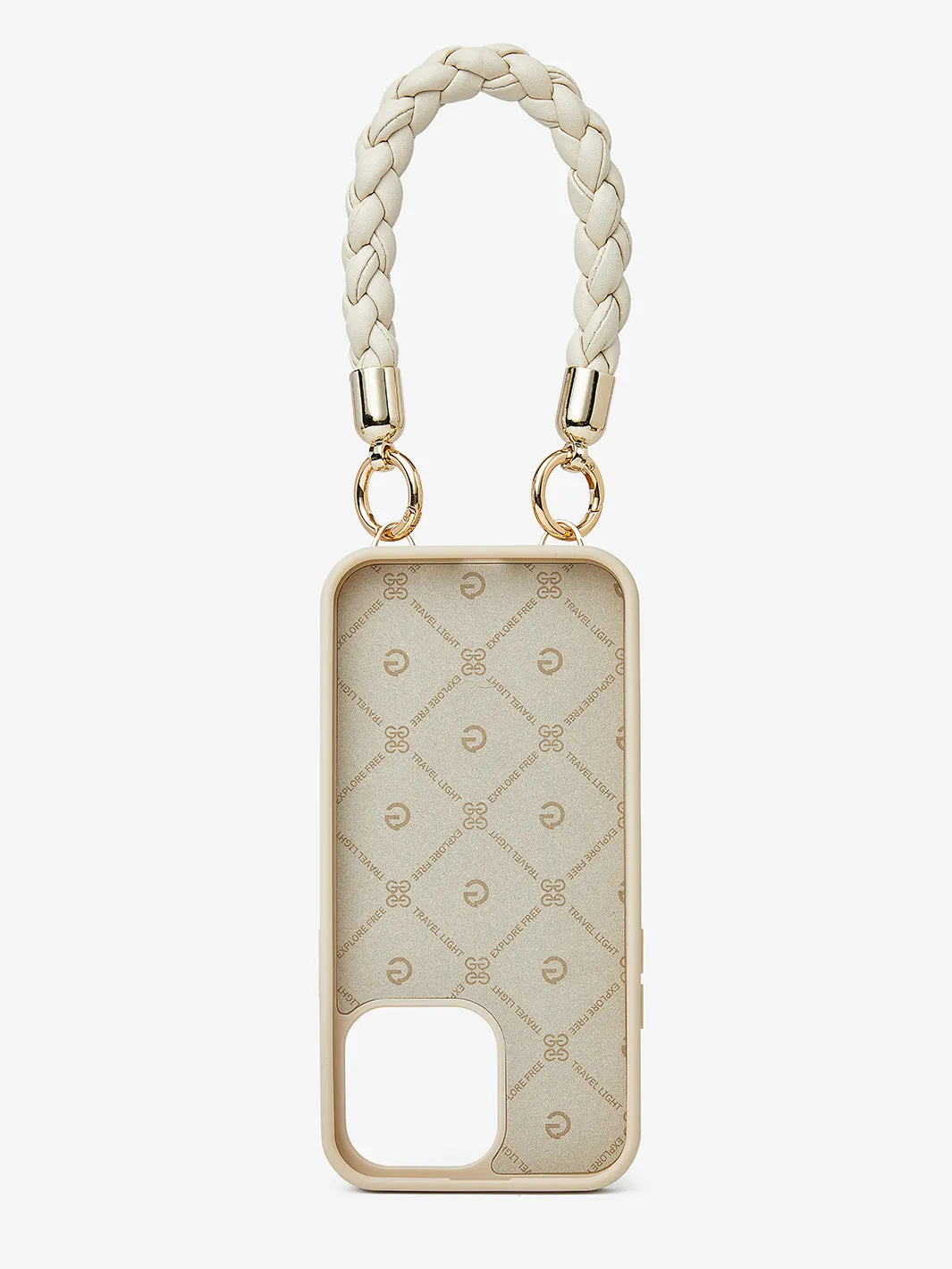 BraidTrend- Rope Style Strap Phone Case in Beige