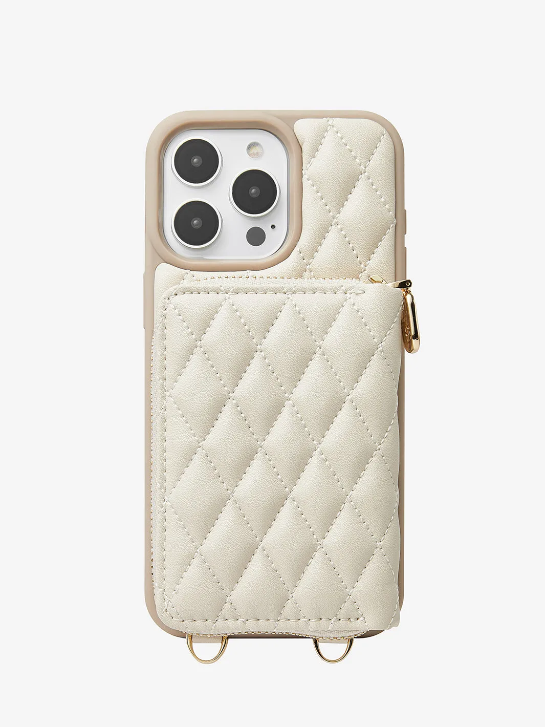 BraidTrend- Rope Style Strap Phone Case in Beige