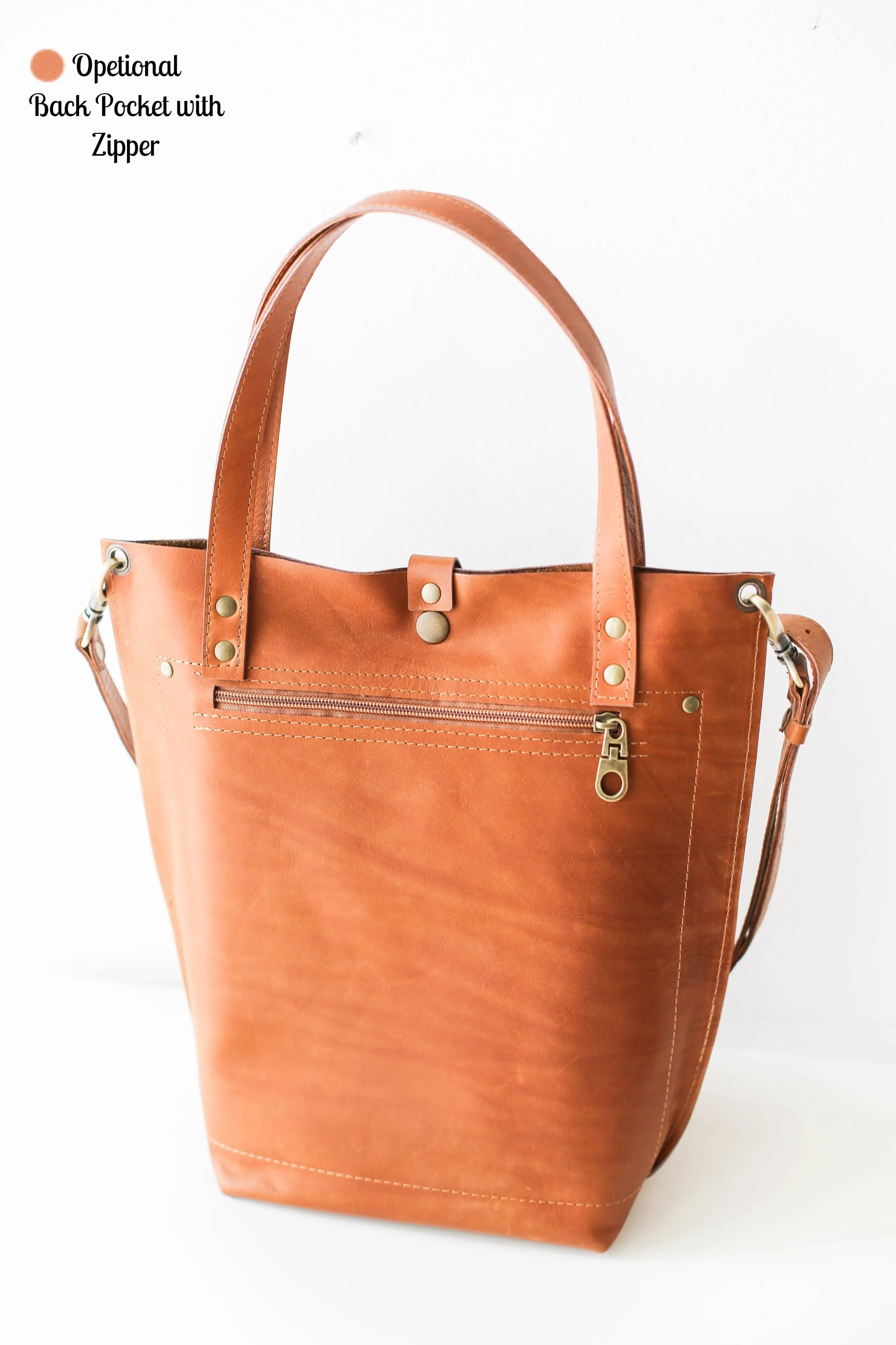 Brown Leather Tote Bag