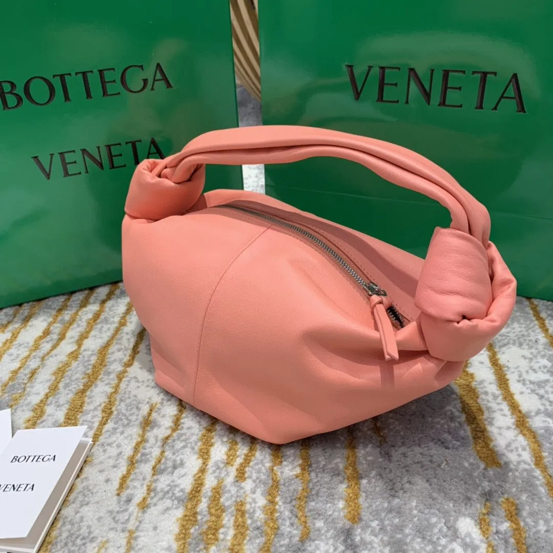 BV Double Knot Bag For Women 11.8in/30cm In Pink