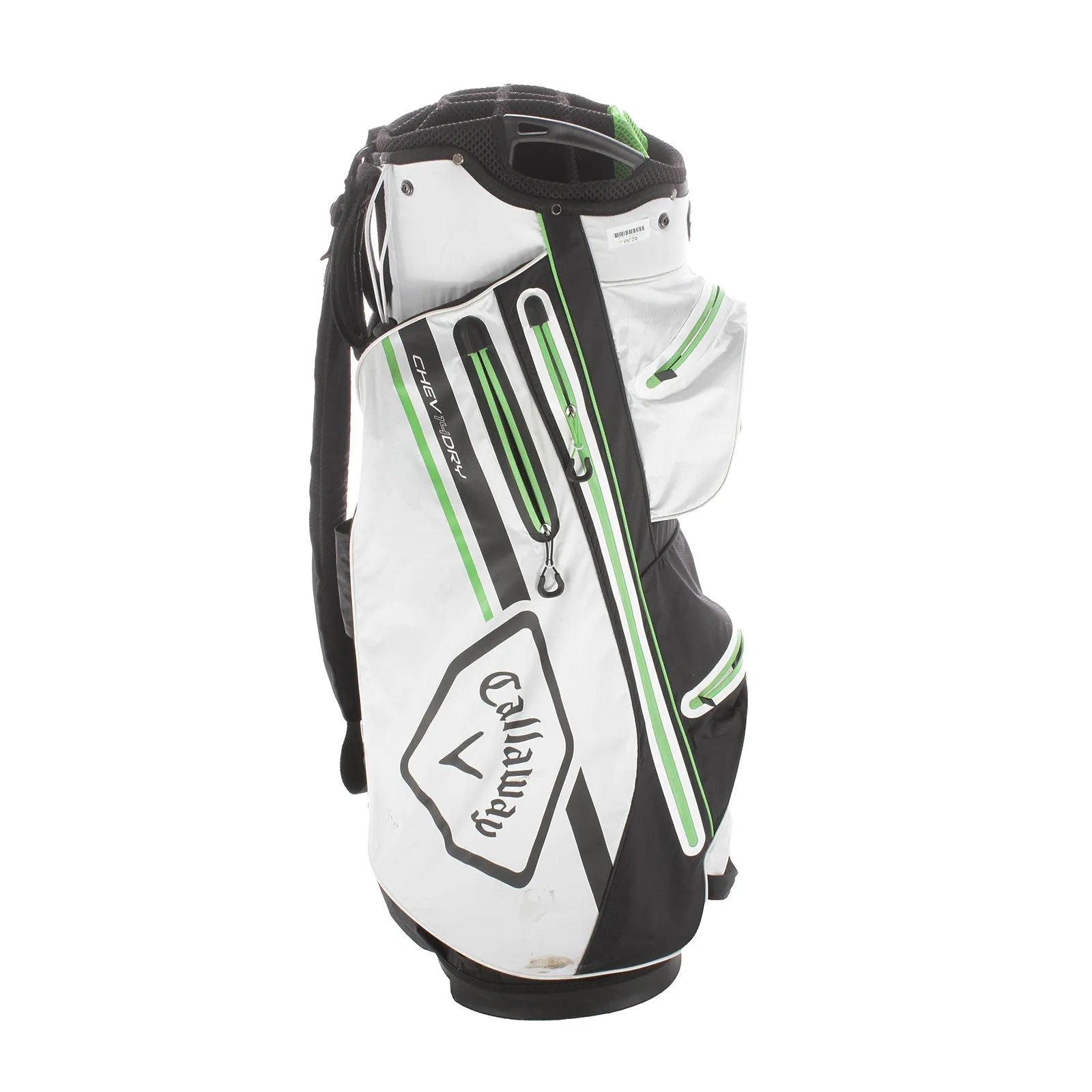 Callaway Chev 14 Dry Cart Bag - Black/White/Green