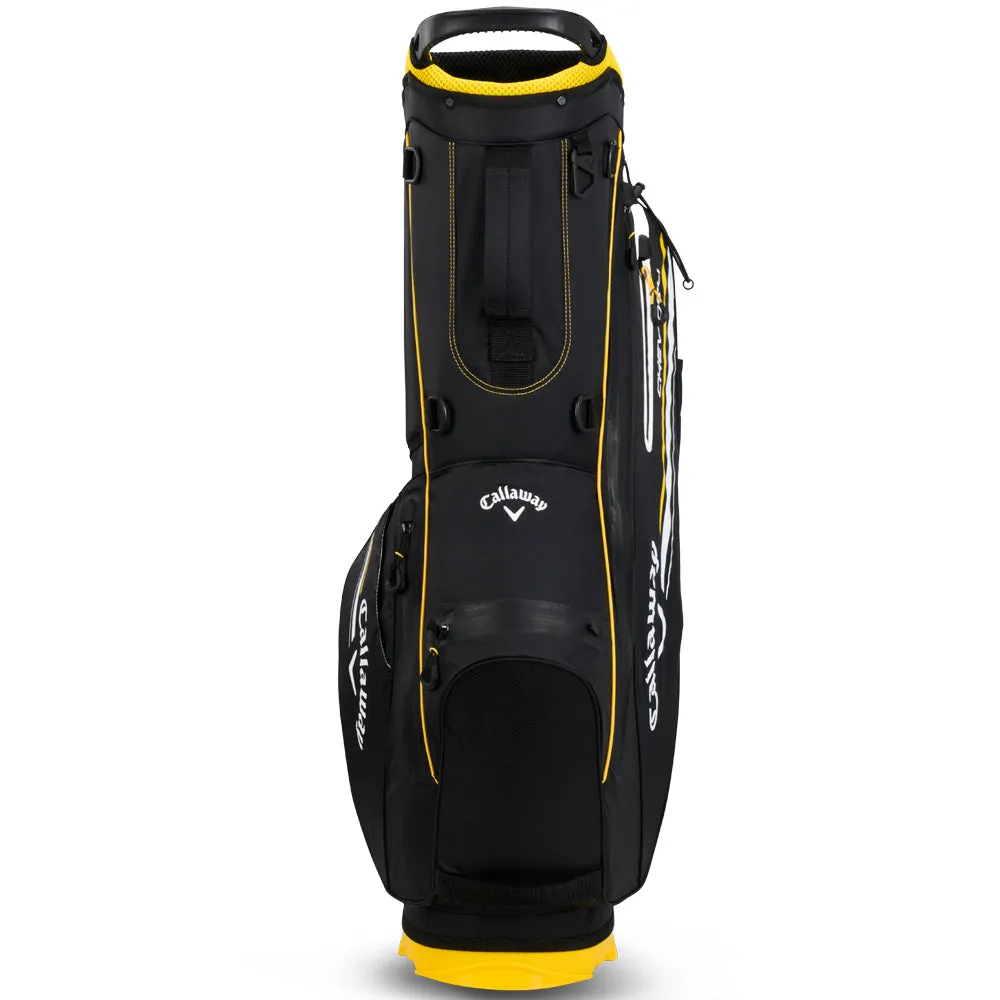 Callaway Chev Dry Waterproof Stand Bag - Black/Golden Rod