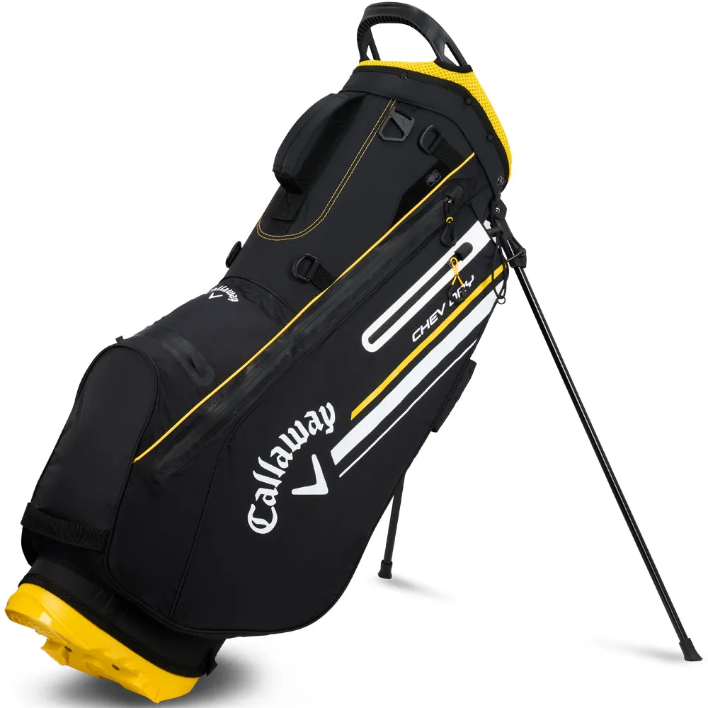 Callaway Chev Dry Waterproof Stand Bag - Black/Golden Rod