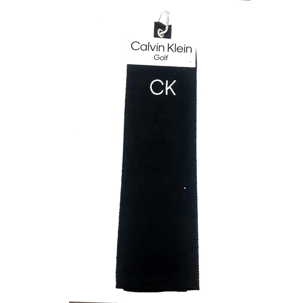 Calvin Klein Waffle Tri Fold Golf Towel C9652