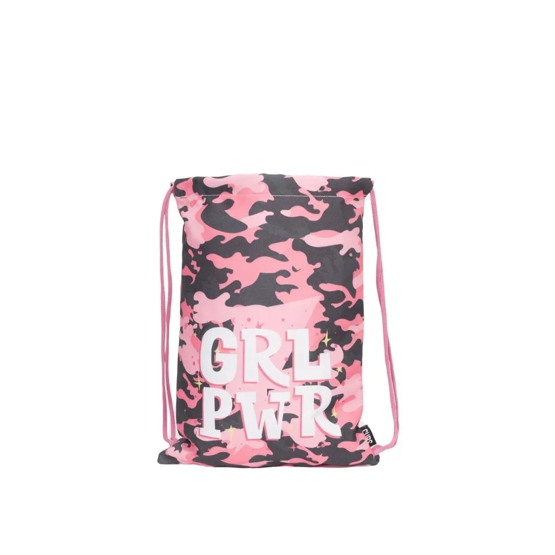 Camo Girl Power string bag