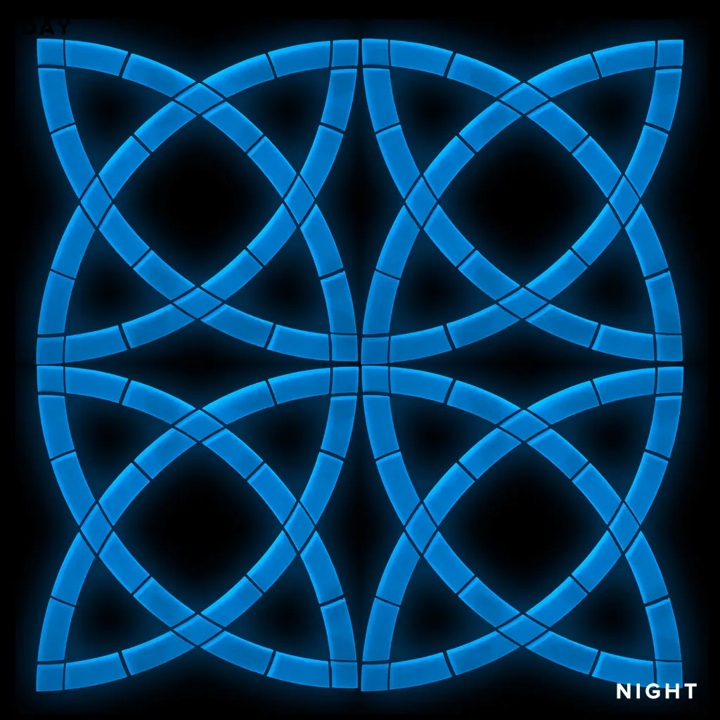 Celtic Knot, 4-Pack - Glow in the Dark Pool Mosaics