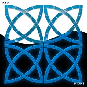 Celtic Knot, 4-Pack - Glow in the Dark Pool Mosaics