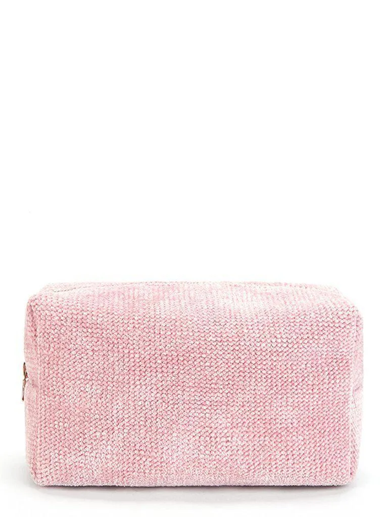 Chenille Zipper Makeup Bag