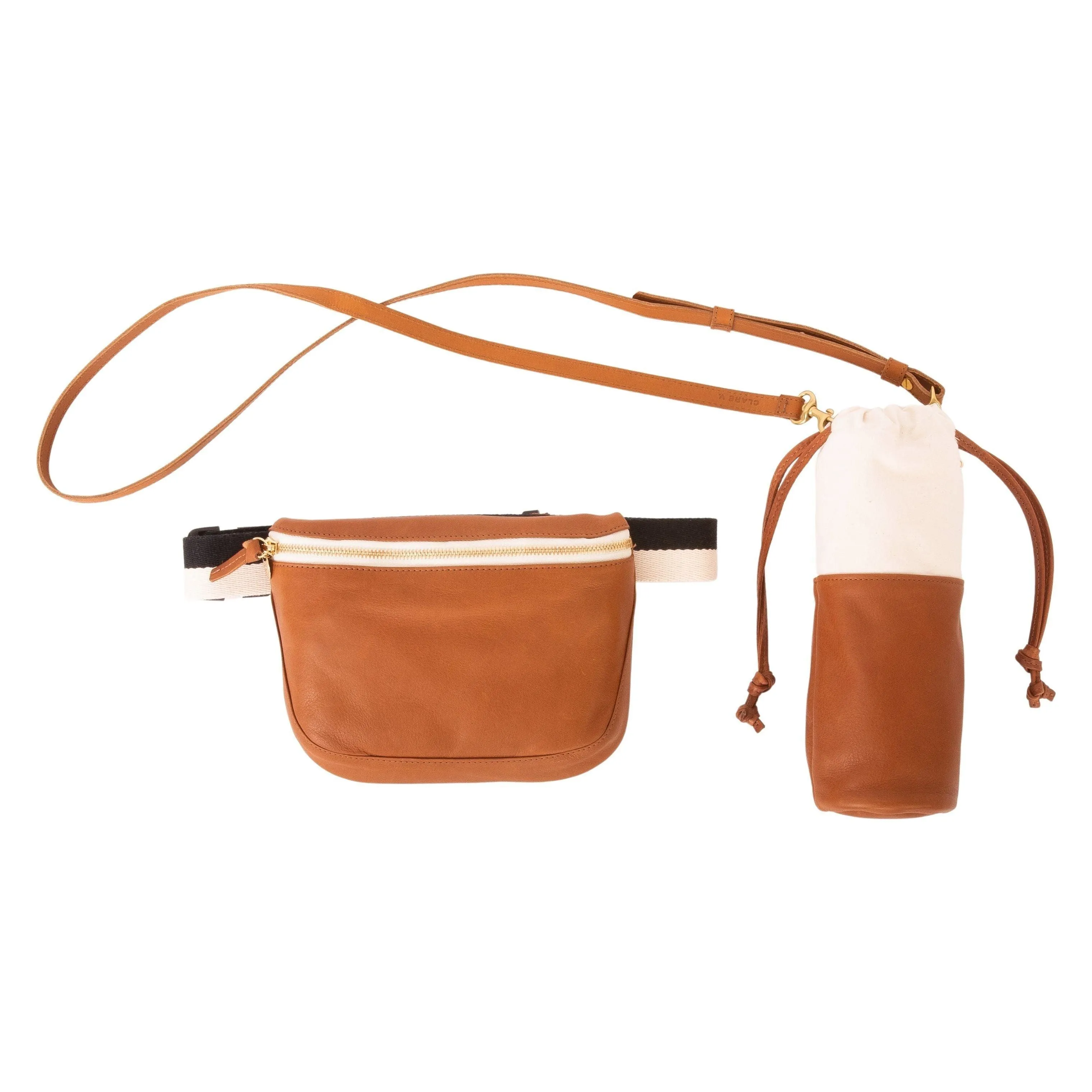 Clare V x Westerlind Collaboration Fanny Pack with Water Bottle Bag