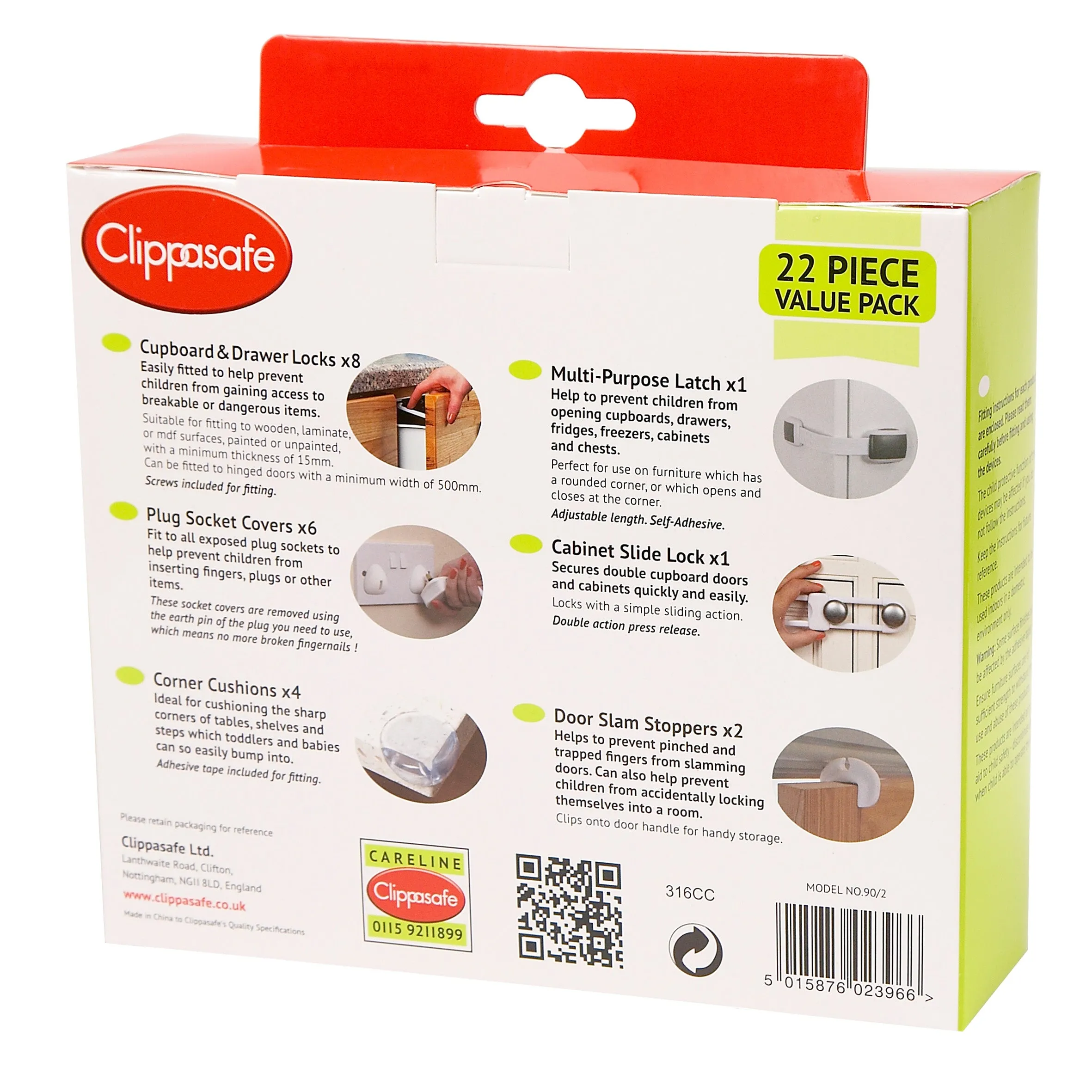 Clippasafe Home Safety Starter Pack 22 Piece