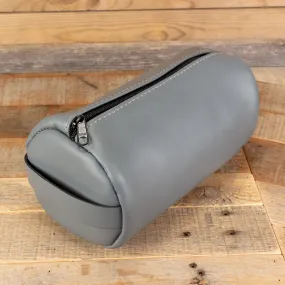 Cowhide Gray Toiletry Bag