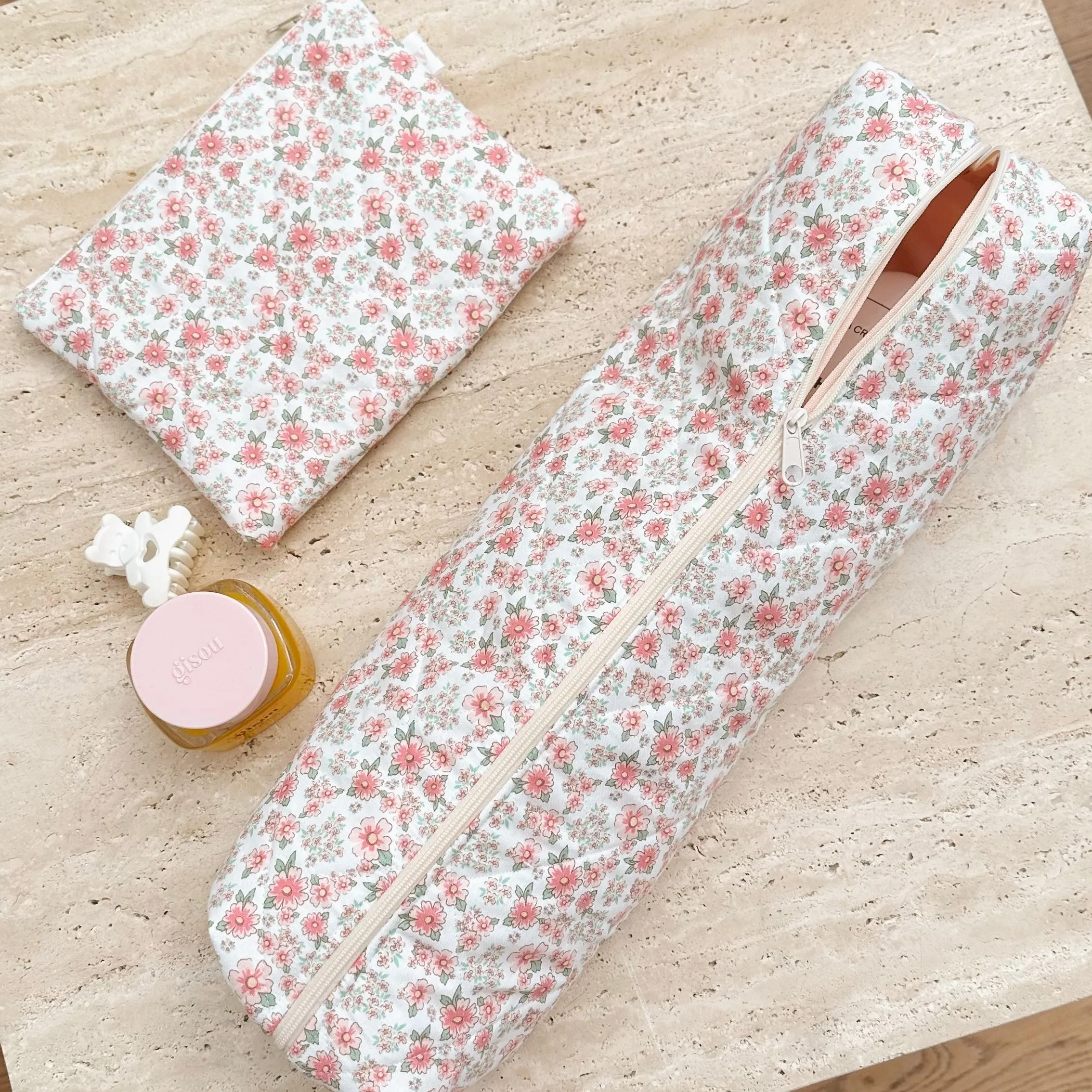 CREAM PINK FLORAL