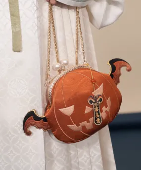 Crossbody Bag for Hanfu & Cheongsam - Spooky Pumpkin